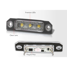 Load image into Gallery viewer, Ford Flex 2009-2015 / Focus 2008-2012 / Fusion 2006-2012 / Mustang 2010-2014 / Taurus 2010-2015 White SMD LED License Plate Lights Clear Len