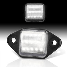 Load image into Gallery viewer, Ford E-150 E-250 E-350 1992-2018 / E-450 1996-2007 White SMD LED License Plate Lights Clear Len