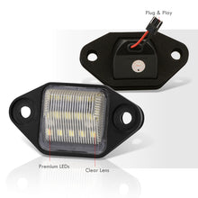 Load image into Gallery viewer, Ford E-150 E-250 E-350 1992-2018 / E-450 1996-2007 White SMD LED License Plate Lights Clear Len