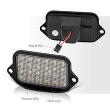 Load image into Gallery viewer, Ford Mustang 2005-2009 White SMD LED License Plate Lights Clear Len