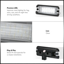 Load image into Gallery viewer, Ford Mustang 2015-2023 White SMD LED License Plate Lights Clear Len