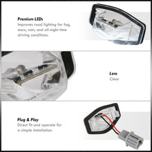 Load image into Gallery viewer, Honda Civic 2012-2015 / CRV 2007-2016 / Fit 2007-2020 / HRV 2016-2022 / Odyssey 2008-2017 White SMD LED License Plate Lights Clear Len