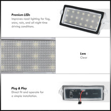 Load image into Gallery viewer, Hummer H2 2003-2009 / Cadiliac Deville 1994-1999 / Cadillac Seville 1998-2004 White SMD LED License Plate Lights Clear Len