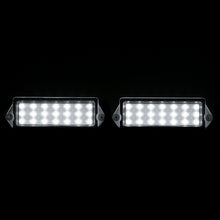 Load image into Gallery viewer, Hummer H2 2003-2009 / Cadiliac Deville 1994-1999 / Cadillac Seville 1998-2004 White SMD LED License Plate Lights Clear Len