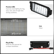 Load image into Gallery viewer, Hyundai Veloster 2012-2018 / Hyundai Genesis Coupe 2010-2016 / Kia Soul 2009-2019 White SMD LED License Plate Lights Clear Len
