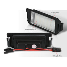 Load image into Gallery viewer, Hyundai Veloster 2012-2018 / Hyundai Genesis Coupe 2010-2016 / Kia Soul 2009-2019 White SMD LED License Plate Lights Clear Len