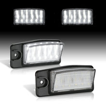 Load image into Gallery viewer, Infiniti FX 2009-2013 / Nissan X-Trail Rogue White SMD LED License Plate Lights Clear Len