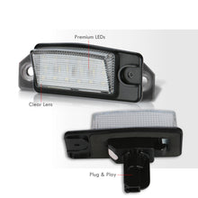 Load image into Gallery viewer, Infiniti FX 2009-2013 / Nissan X-Trail Rogue White SMD LED License Plate Lights Clear Len