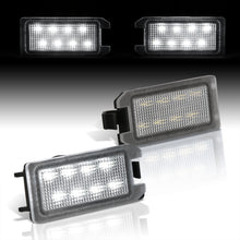 Load image into Gallery viewer, Fiat 500 2013-2020 / Dodge Viper 2015-2017 / Jeep Grand Cherokee 2014-2022 / Maserati Levante 2017-2022 White SMD LED License Plate Lights Clear Len