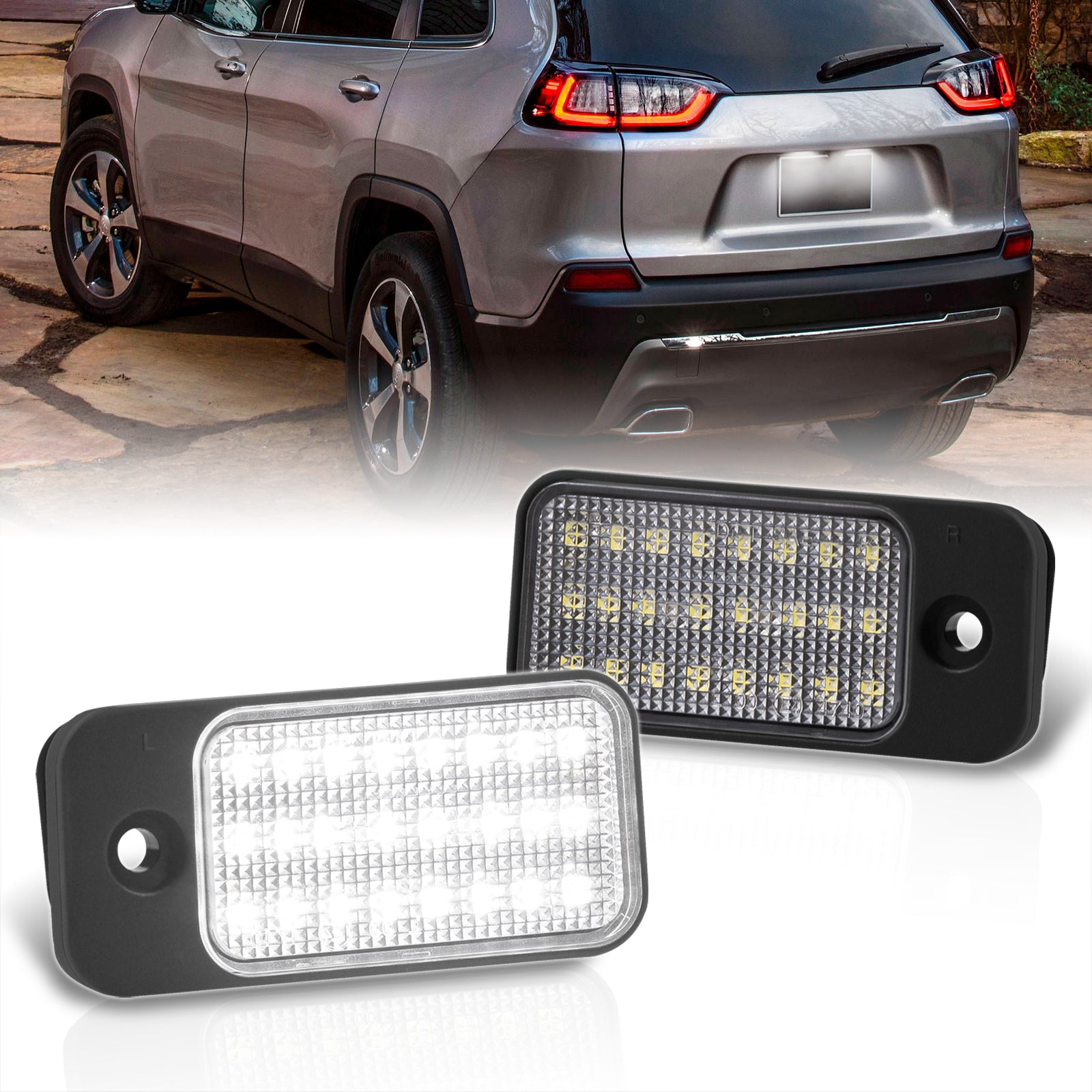 2015 jeep cherokee license best sale plate light