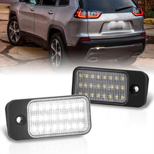 Load image into Gallery viewer, Jeep Cherokee 2019-2022 White SMD LED License Plate Lights Clear Len