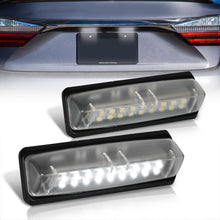 Load image into Gallery viewer, Lexus ES300 IS300 GS300 RX300 / Toyota Camry Echo Prius Verso White SMD LED License Plate Lights Clear Len