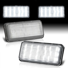 Load image into Gallery viewer, Lexus GX470 2003-2009 / LX470 1998-2007 / LX570 2008-2011 / Toyota Land Cruiser 1998-2021 White SMD LED License Plate Lights Clear Len
