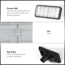Load image into Gallery viewer, Lexus GX470 2003-2009 / LX470 1998-2007 / LX570 2008-2011 / Toyota Land Cruiser 1998-2021 White SMD LED License Plate Lights Clear Len