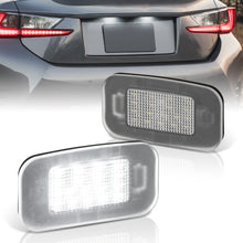 Load image into Gallery viewer, Lexus IS200t IS250 IS300 IS350 ISF 2014-2020 / GS200t GS300 GS350 GS450H GSF 2014-2020 / RC200t RC300 RC350 RCF 2015-2020 White SMD LED License Plate Lights Clear Len