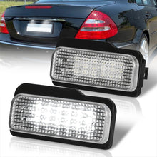 Load image into Gallery viewer, Mercedes Benz W203 W211 W219 R171 / Tesla Model S 2012-2015 White SMD LED License Plate Lights Clear Len