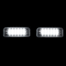 Load image into Gallery viewer, Mercedes Benz W203 W211 W219 R171 / Tesla Model S 2012-2015 White SMD LED License Plate Lights Clear Len
