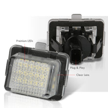 Load image into Gallery viewer, Mercedes Benz W204 W205 W212 W216 W218 W221 W231 W222 White SMD LED License Plate Lights Clear Len