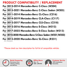 Load image into Gallery viewer, Mercedes Benz W204 W205 W212 W216 W218 W221 W231 W222 White SMD LED License Plate Lights Clear Len
