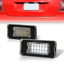 Load image into Gallery viewer, Mini Cooper Hatchback R56 2007-2013 / Cooper Convertible R57 2009-2015 / Cooper Coupe R58 2012-2015 / Cooper Roadster R59 2012-2015 White SMD LED License Plate Lights Clear Len