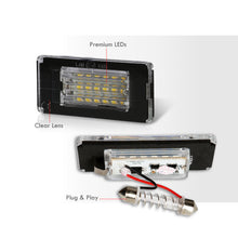 Load image into Gallery viewer, Mini Cooper Hatchback R56 2007-2013 / Cooper Convertible R57 2009-2015 / Cooper Coupe R58 2012-2015 / Cooper Roadster R59 2012-2015 White SMD LED License Plate Lights Clear Len