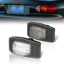 Load image into Gallery viewer, Mazda Miata MX-5 1998-2005 / Protege 1999-2003 / MPV 2000-2006 / Tribute 2001-2006 White SMD LED License Plate Lights Clear Len