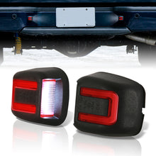 Load image into Gallery viewer, Nissan Titan 2007-2015 / Armada 2008-2015 / Frontier 2007-2021 / Xterra 2007-2015 / Suzuki Equator 2009-2012 White & Red Bar SMD LED License Plate Lights Clear Len