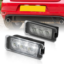 Load image into Gallery viewer, Bentley / Porsche / Seat / Skoda / Volkswagen White SMD LED License Plate Lights Clear Len
