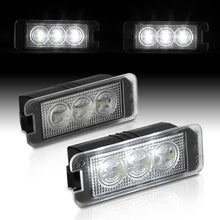 Load image into Gallery viewer, Bentley / Porsche / Seat / Skoda / Volkswagen White SMD LED License Plate Lights Clear Len
