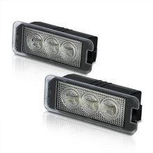 Load image into Gallery viewer, Bentley / Porsche / Seat / Skoda / Volkswagen White SMD LED License Plate Lights Clear Len
