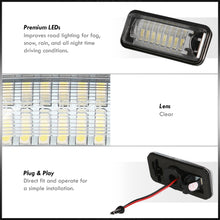 Load image into Gallery viewer, Toyota 86 Scion FR-S 2013-2020 / Subaru BRZ 2013-2020 White SMD LED License Plate Lights Clear Len