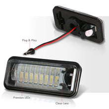 Load image into Gallery viewer, Toyota 86 Scion FR-S 2013-2020 / Subaru BRZ 2013-2020 White SMD LED License Plate Lights Clear Len