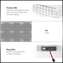 Load image into Gallery viewer, Toyota 4Runner 1996-2022 / Sequoia 2000-2022 White SMD LED License Plate Lights Clear Len