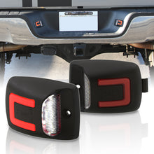 Load image into Gallery viewer, Toyota Tacoma 2005-2015 / Tundra 2000-2013 White & Red Bar SMD LED License Plate Lights Clear Len