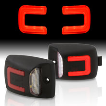 Load image into Gallery viewer, Toyota Tacoma 2005-2015 / Tundra 2000-2013 White & Red Bar SMD LED License Plate Lights Clear Len