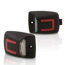 Load image into Gallery viewer, Toyota Tacoma 2005-2015 / Tundra 2000-2013 White & Red Bar SMD LED License Plate Lights Clear Len