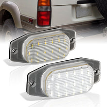 Load image into Gallery viewer, Lexus LX450 1996-1998 / Toyota FJ Cruiser XJ10 2007-2014 / Land Cruiser FJ80 1991-1997 White SMD LED License Plate Lights Clear Len