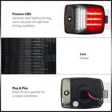 Load image into Gallery viewer, Toyota Tacoma 2005-2015 / Tundra 2000-2013 White & Red LED License Plate Lights Smoke Len