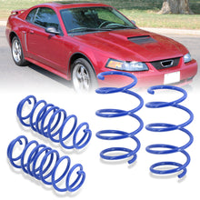 Load image into Gallery viewer, Ford Mustang 1979-2004 (Non Cobra) Lowering Springs Blue (Front ~1.5" / Rear ~1.5")