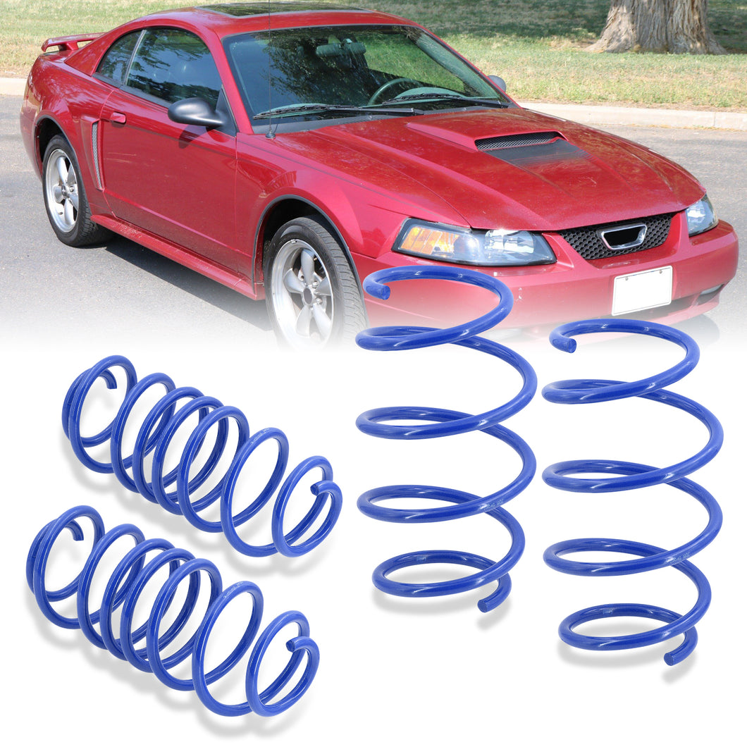 Ford Mustang 1979-2004 (Non Cobra) Lowering Springs Blue (Front ~1.5