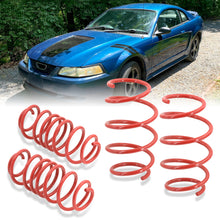 Load image into Gallery viewer, Ford Mustang 1979-2004 (Non Cobra) Lowering Springs Red (Front ~1.5" / Rear ~1.5")