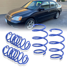Load image into Gallery viewer, Honda Civic 2001-2005 Lowering Springs Blue (Front ~2.0&quot; / Rear ~2.0&quot;)
