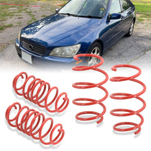 Load image into Gallery viewer, Lexus IS300 2001-2005 Lowering Springs Red (Front ~2.0" / Rear ~2.0")