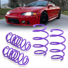 Load image into Gallery viewer, Mitsubishi Eclipse 1995-1999 / Eagle Talon 1995-1998 Lowering Springs Purple (Front ~1.5" / Rear ~1.25")