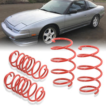 Load image into Gallery viewer, Nissan 240SX S13 1989-1994 Lowering Springs Red (Front ~1.5" / Rear ~1.2")