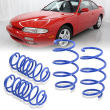 Load image into Gallery viewer, Nissan 240SX S14 1995-1998 Lowering Springs Blue (Front ~1.4" / Rear ~1.0")