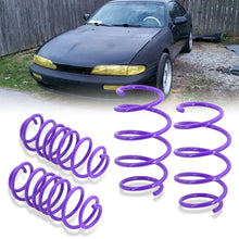 Load image into Gallery viewer, Nissan 240SX S14 1995-1998 Lowering Springs Purple (Front ~1.4" / Rear ~1.0")