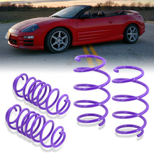 Load image into Gallery viewer, Mitsubishi Eclipse 2000-2005 Lowering Springs Purple (L4 Drop Front ~ 2.5" / Rear ~ 2.6") (V6 Drop Front ~1.7" / Rear ~1.5")