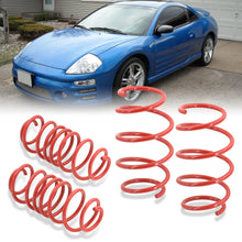 Load image into Gallery viewer, Mitsubishi Eclipse 2000-2005 Lowering Springs Red (L4 Drop Front ~ 2.5" / Rear ~ 2.6") (V6 Drop Front ~1.7" / Rear ~1.5")