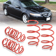 Load image into Gallery viewer, Acura TL 2004-2008 / Honda Accord V6 2003-2007 Lowering Springs Red (TL Front ~0.6" / Rear ~0.7")(Accord Front ~1.8" / Rear ~1.5")